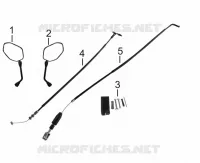 ESPEJOS / CABLES / PEDAL DE FRENO TRASERO
