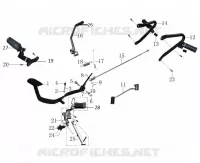 PALANCA DE CAMBIOS / PEDAL DE ARRANQUE / FRENO / ESTRIBERA