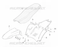 ASIENTO / GUARDABARROS DELANTERO