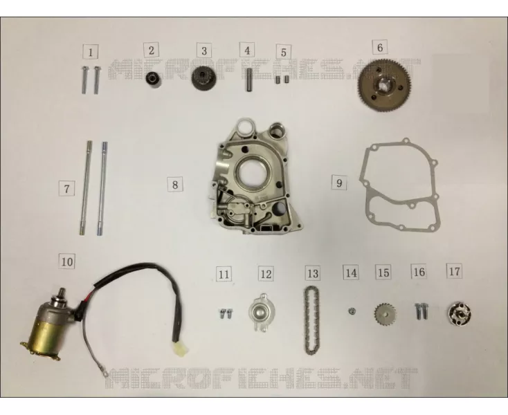 MOTOR DE ARRANQUE / BOMBA DE ACEITE