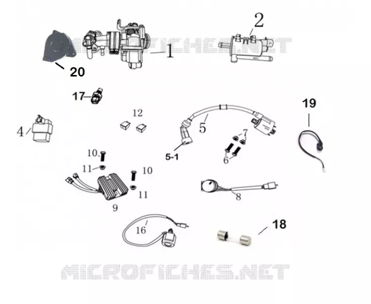 COMPONENTE ELÉCTRICO / CUERPO DE INYECCIÓN