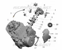 MOTOR / INYECCION / PEDAL DE CAMBIO