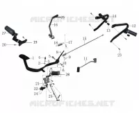 PALANCA DE CAMBIOS / PEDAL DE ARRANQUE / FRENO / ESTRIBERA