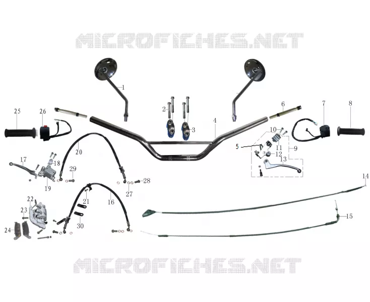 MANILLAR / INTERRUPTORES / FRENO FRONTAL